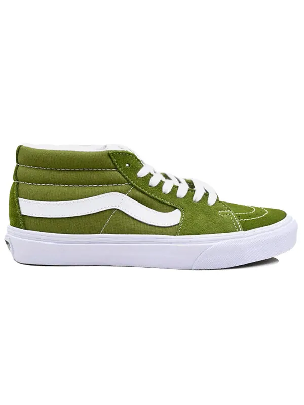 Кроссовки sk8 mid green army green Vans — изображение 2 из 4, зеленый