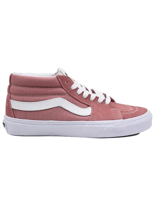 Кроссовки sk8 mid pink rose red Vans — изображение 2 из 4, розовый красный