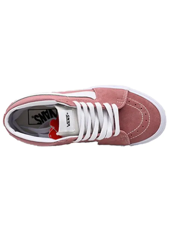 Кроссовки sk8 mid pink rose red Vans — изображение 4 из 4, розовый красный