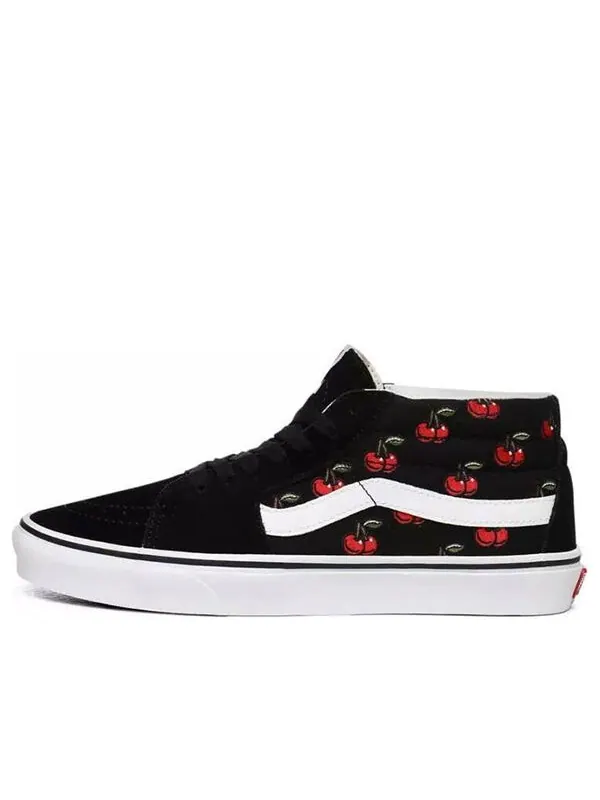 Кроссовки cherries sk8-mid shoes black Vans — изображение 1 из 4, черный/красный