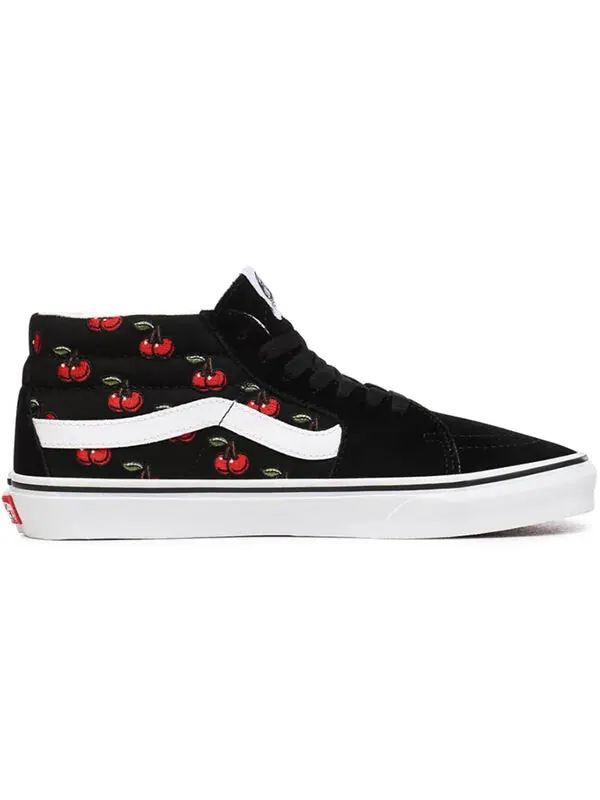 Кроссовки cherries sk8-mid shoes black Vans — изображение 2 из 4, черный/красный