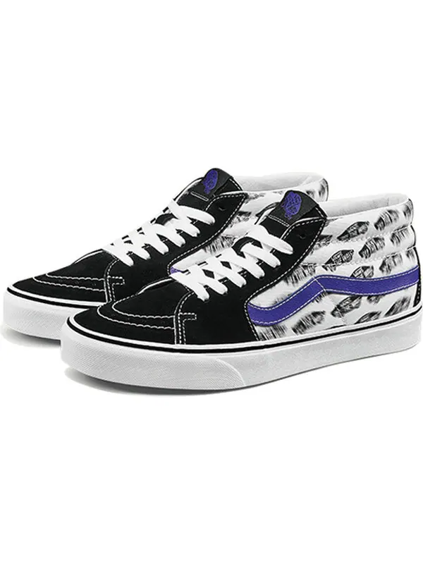 Кроссовки sk8-mid 'blur boards' Vans — изображение 2 из 4, черный