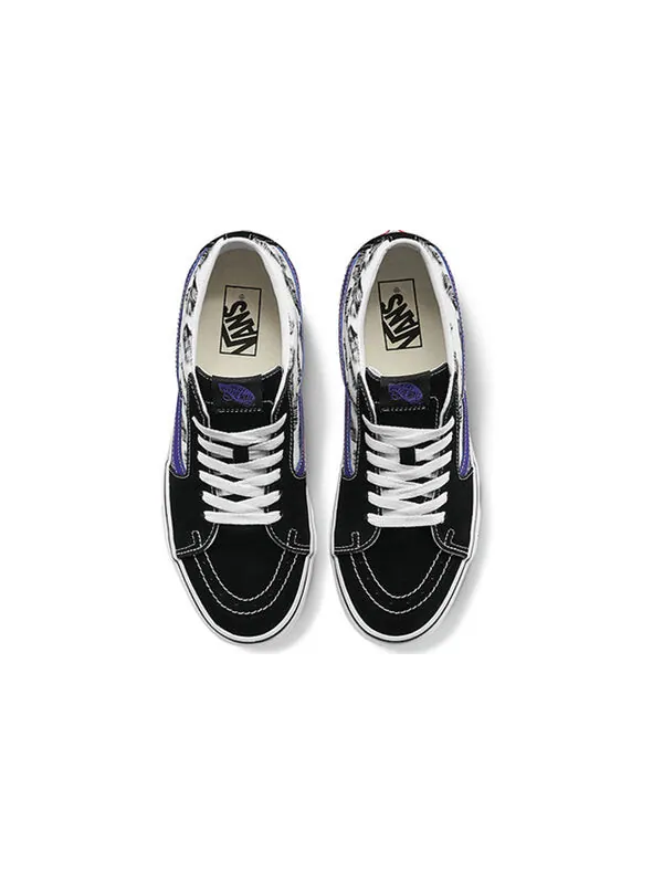 Кроссовки sk8-mid 'blur boards' Vans — изображение 3 из 4, черный