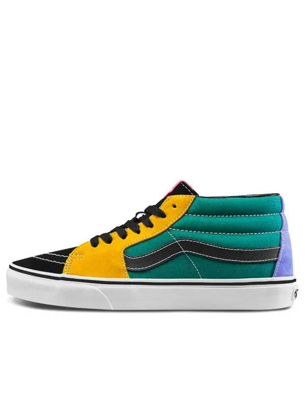Кроссовки sk8-hi mid 'cadmium yellow tidepoo' Vans — изображение 1 из 4, желтый/зеленый/черный