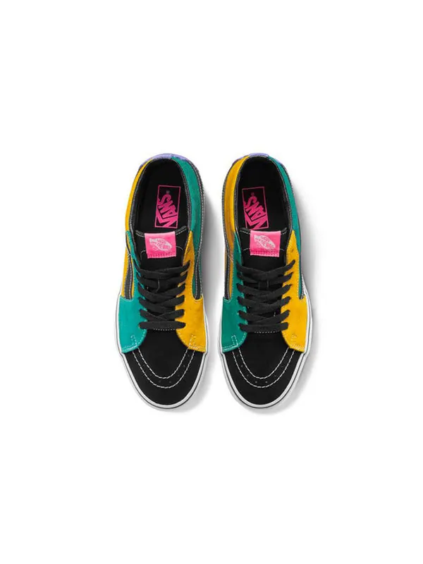 Кроссовки sk8-hi mid 'cadmium yellow tidepoo' Vans — изображение 3 из 4, желтый/зеленый/черный