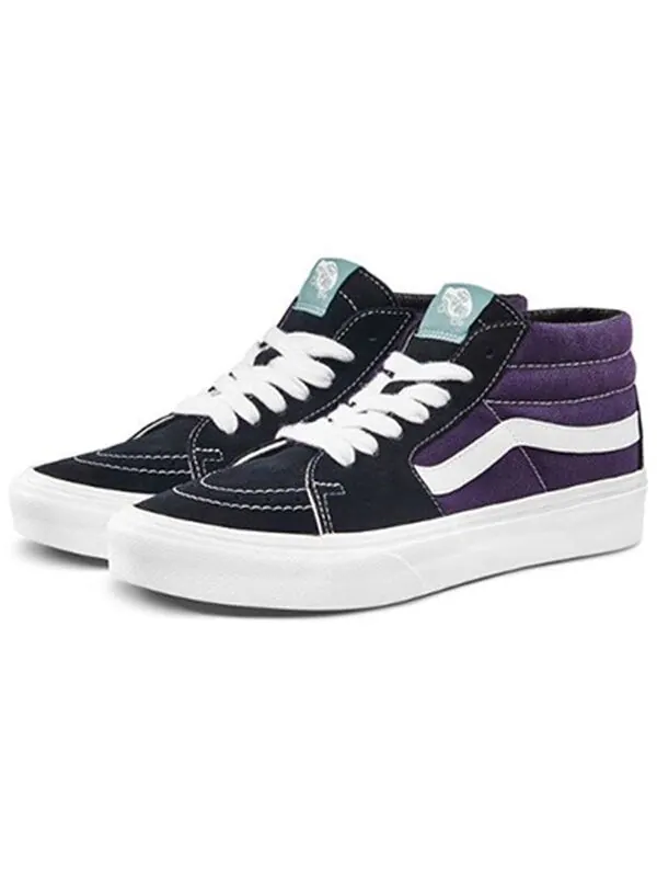 Кроссовки sk8-mid white purple Vans — изображение 2 из 4, фиолетовый