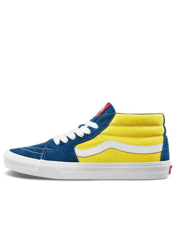 Кроссовки sk8-mid 'sailor blue/aspen gold' Vans — изображение 1 из 4, желтый/синий