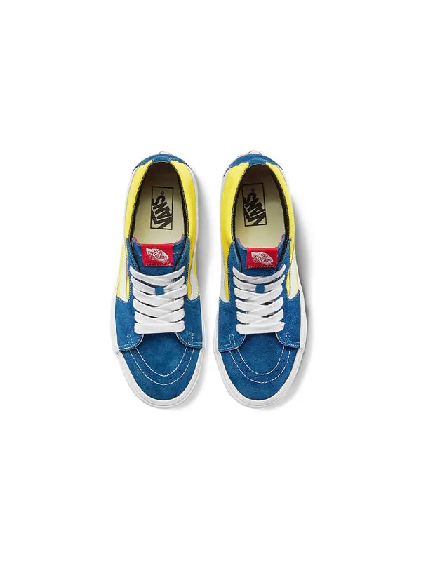 Кроссовки sk8-mid 'sailor blue/aspen gold' Vans — изображение 3 из 4, желтый/синий