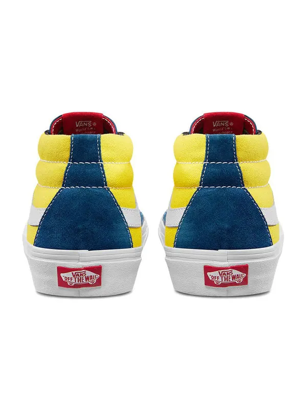 Кроссовки sk8-mid 'sailor blue/aspen gold' Vans — изображение 4 из 4, желтый/синий