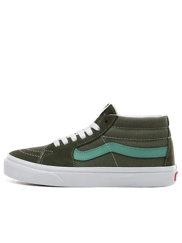 Кроссовки retro sport sk8-mid 'deep lichen green' Vans — изображение 1 из 4, зеленый