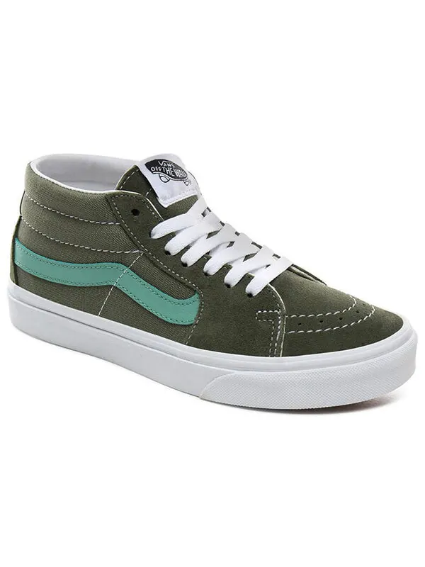 Кроссовки retro sport sk8-mid 'deep lichen green' Vans — изображение 3 из 4, зеленый