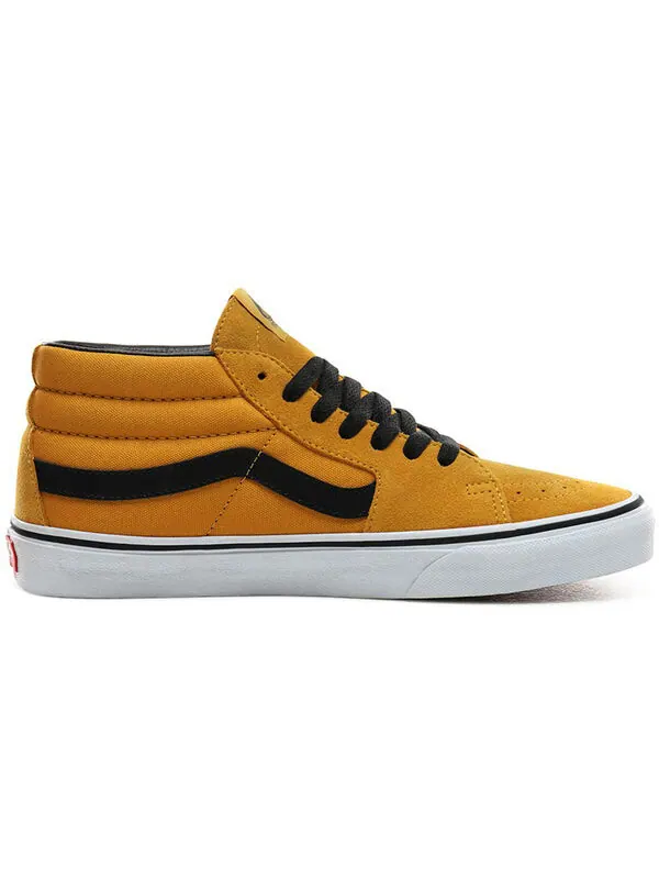 Кроссовки sk8-mid 'mango mojito' Vans — изображение 2 из 4, черный/желтый