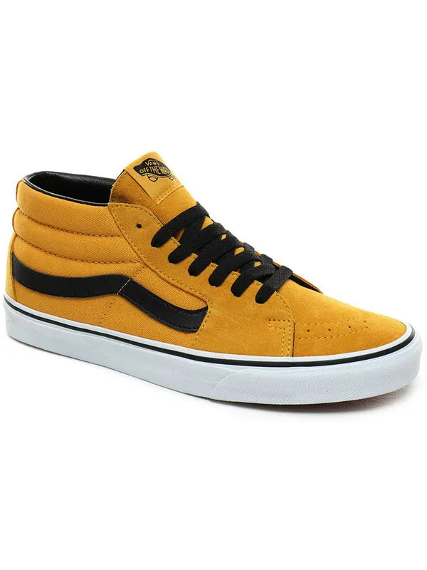 Кроссовки sk8-mid 'mango mojito' Vans — изображение 3 из 4, черный/желтый