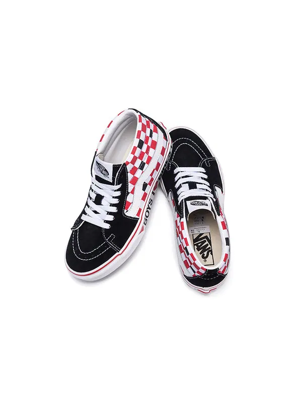 Кроссовки sk8-mid 'checkerboard - i heart' Vans — изображение 4 из 4, белый/красный