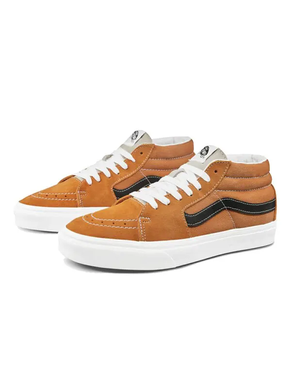 Кроссовки retro sport sk8-mid shoes orange Vans — изображение 2 из 4, оранжевый