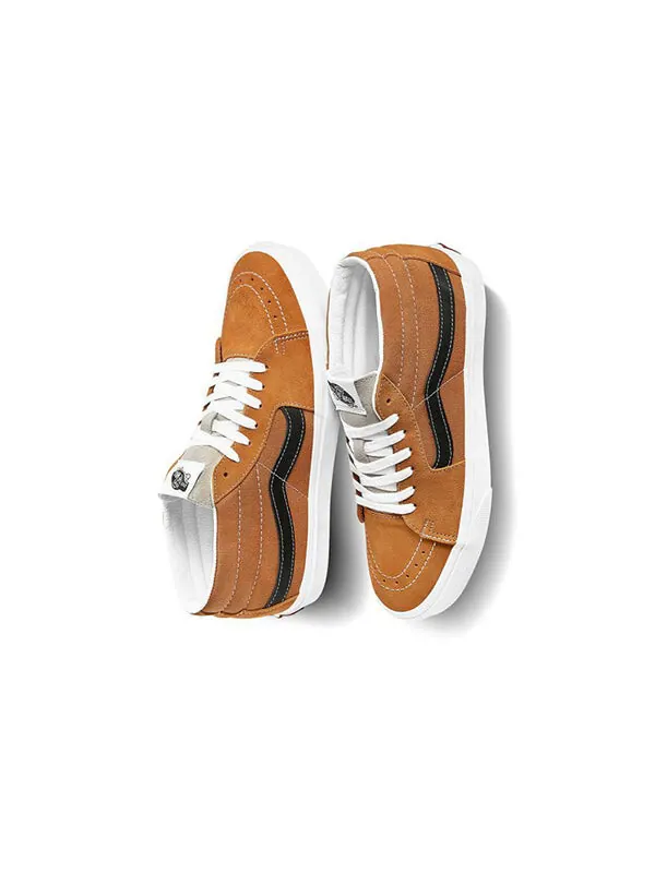 Кроссовки retro sport sk8-mid shoes orange Vans — изображение 3 из 4, оранжевый