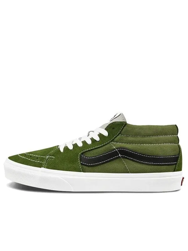 Кроссовки sk8-mid low top skate shoes dark green Vans — изображение 1 из 4, зеленый