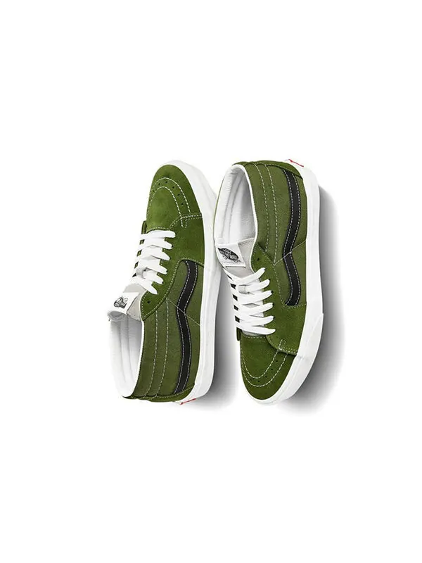 Кроссовки sk8-mid low top skate shoes dark green Vans — изображение 3 из 4, зеленый