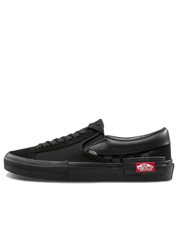 Кроссовки Vans Slip-On CAP 'Black Checkerboard' — изображение 1 из 4, черный