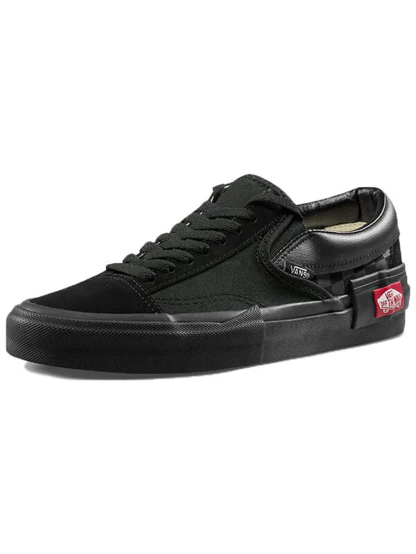 Кроссовки Vans Slip-On CAP 'Black Checkerboard' — изображение 2 из 4, черный