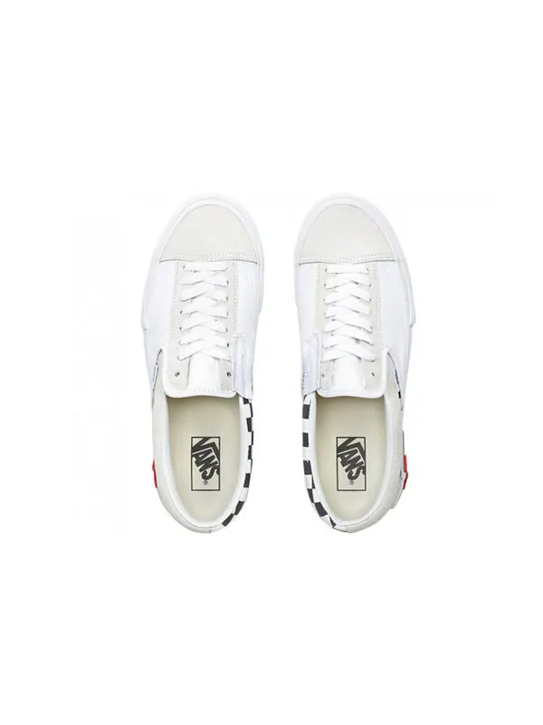 Кроссовки slip-on cap 'white black checkerboard' Vans — изображение 3 из 4, белый