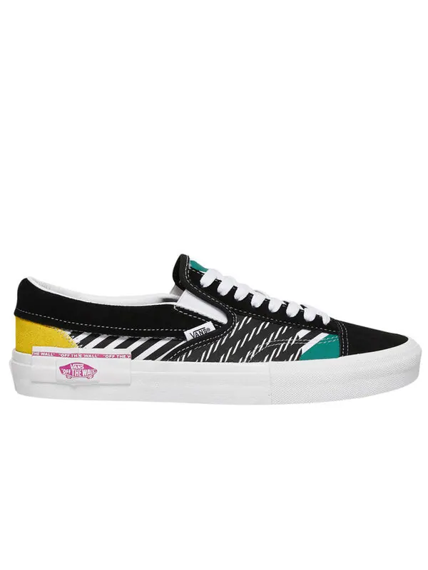 Кроссовки Vans Slip-On Cap 'Juxtapoze Pack' — изображение 2 из 4, черный