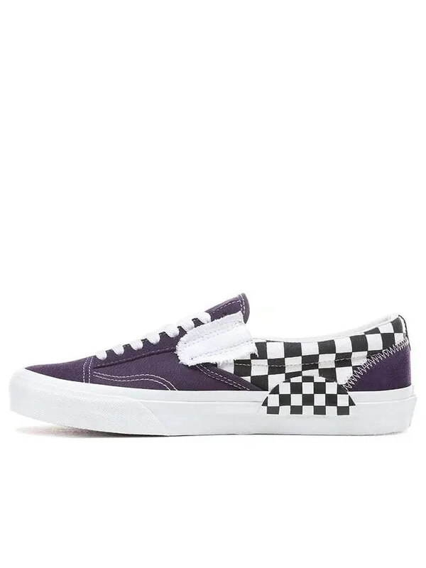 Кроссовки Vans Slip-On CAP 'Checkerboard Mysterioso' — изображение 1 из 4, фиолетовый