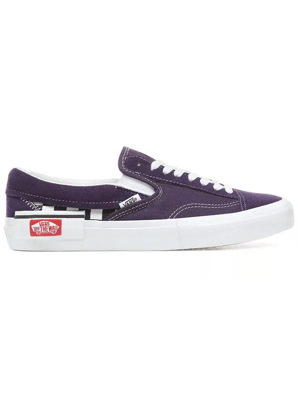 Кроссовки Vans Slip-On CAP 'Checkerboard Mysterioso' — изображение 2 из 4, фиолетовый