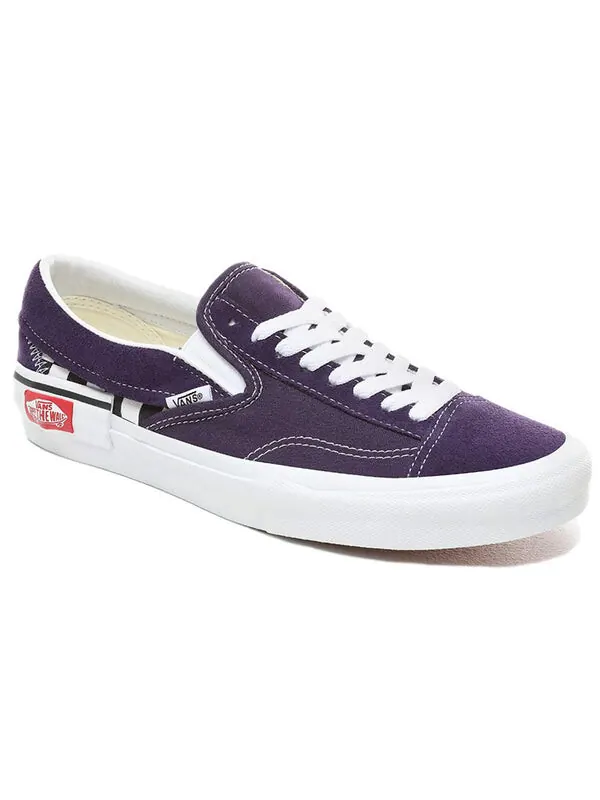 Кроссовки Vans Slip-On CAP 'Checkerboard Mysterioso' — изображение 3 из 4, фиолетовый