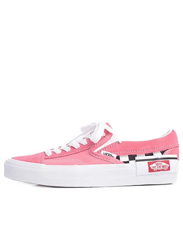 Кроссовки Vans Slip-On CAP 'Checkerboard Strawberry Pink' — изображение 1 из 4, розовый