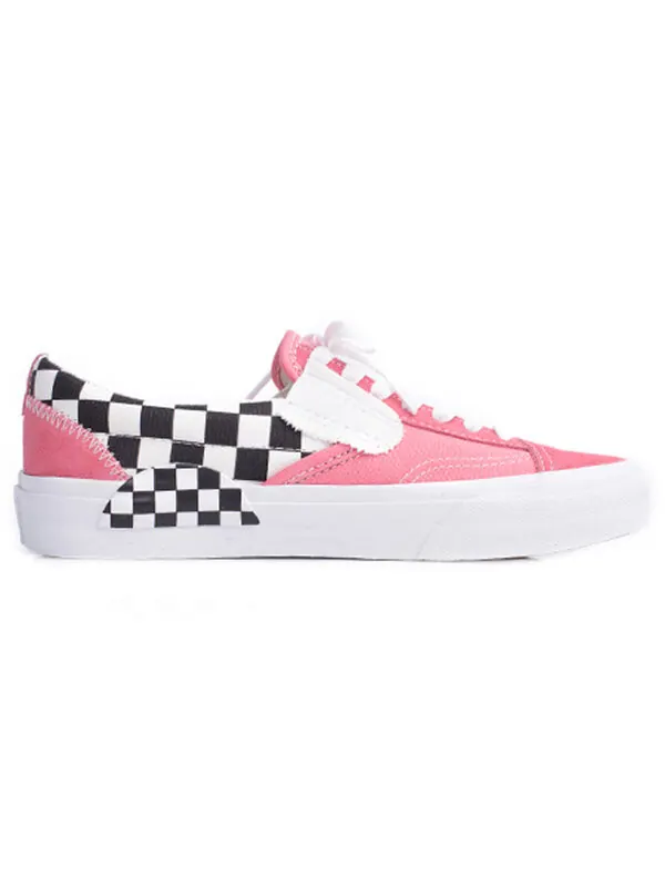 Кроссовки Vans Slip-On CAP 'Checkerboard Strawberry Pink' — изображение 2 из 4, розовый
