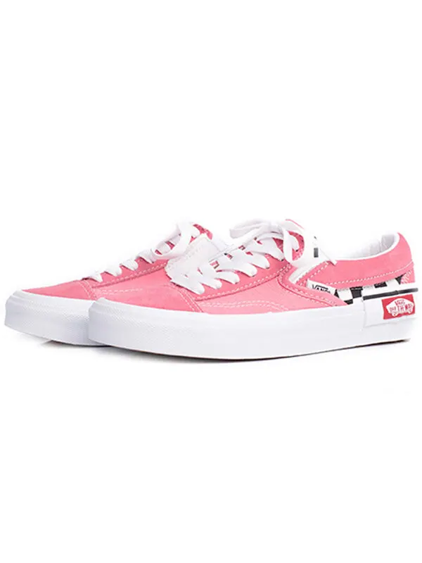 Кроссовки Vans Slip-On CAP 'Checkerboard Strawberry Pink' — изображение 3 из 4, розовый