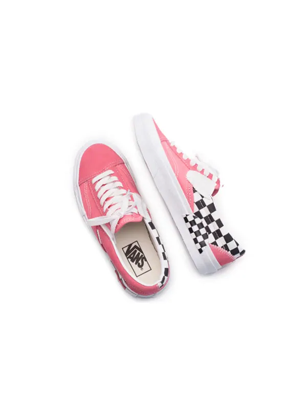 Кроссовки Vans Slip-On CAP 'Checkerboard Strawberry Pink' — изображение 4 из 4, розовый