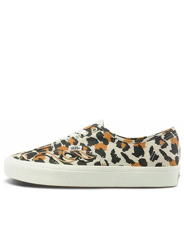 Кроссовки comfycush authentic leopard black/yellow Vans — изображение 1 из 4, черный/желтый