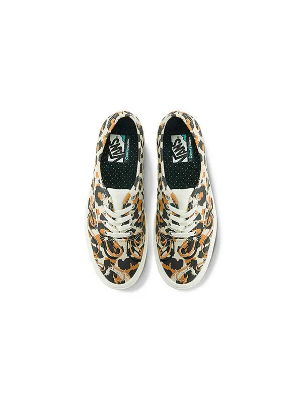 Кроссовки comfycush authentic leopard black/yellow Vans — изображение 3 из 4, черный/желтый