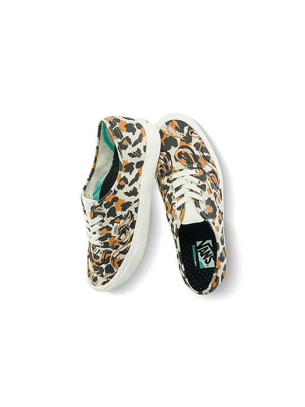 Кроссовки comfycush authentic leopard black/yellow Vans — изображение 4 из 4, черный/желтый