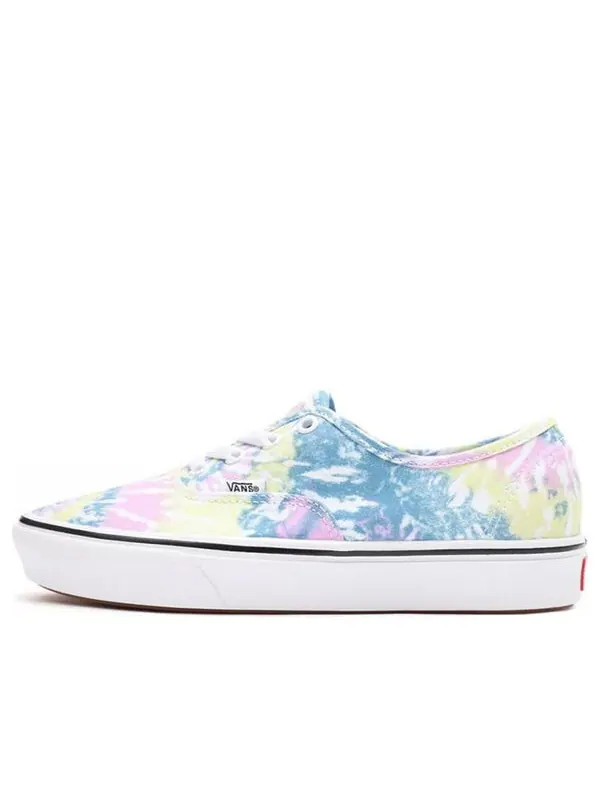 Кроссовки authentic comfycush 'tie-dye' Vans — изображение 1 из 4, белый/синий