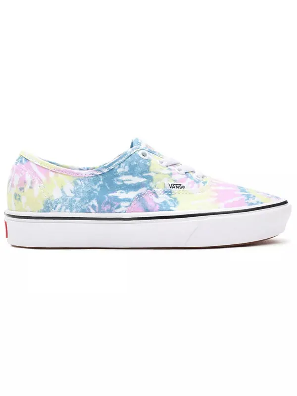Кроссовки authentic comfycush 'tie-dye' Vans — изображение 2 из 4, белый/синий