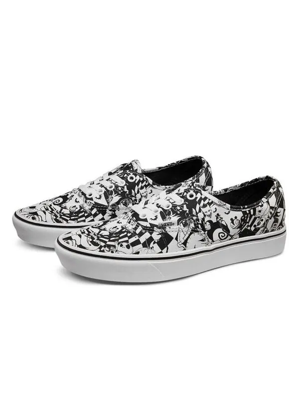 Кроссовки the nightmare before christmas x comfycush authentic 'collage' Vans — изображение 2 из 4, черный/белый