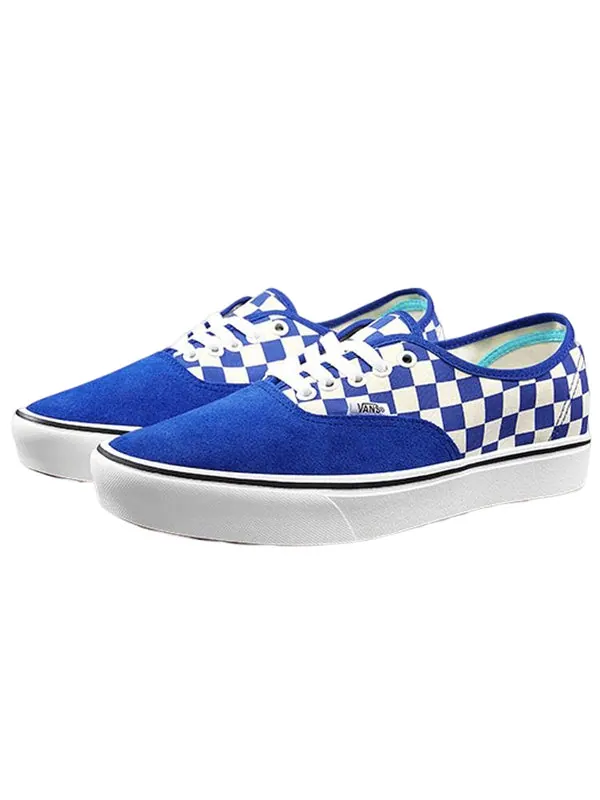 Кроссовки comfycush authentic 'checker blue' Vans — изображение 3 из 4, синий