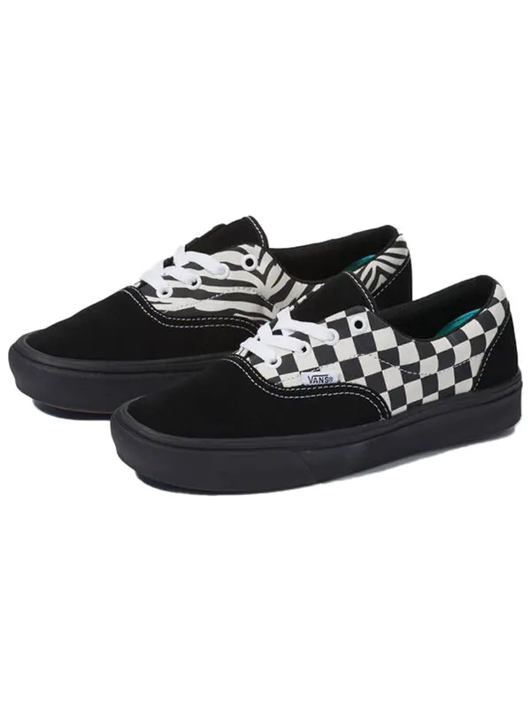 Кроссовки era comfycush 'mixed media - black checker' Vans — изображение 2 из 4, черный