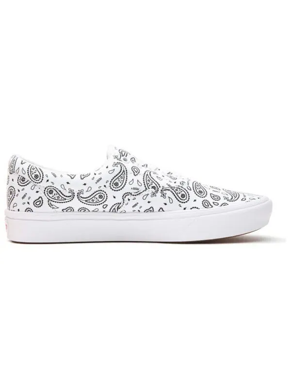 Кроссовки comfycush era 'paisley - white' Vans — изображение 2 из 4, черный/белый