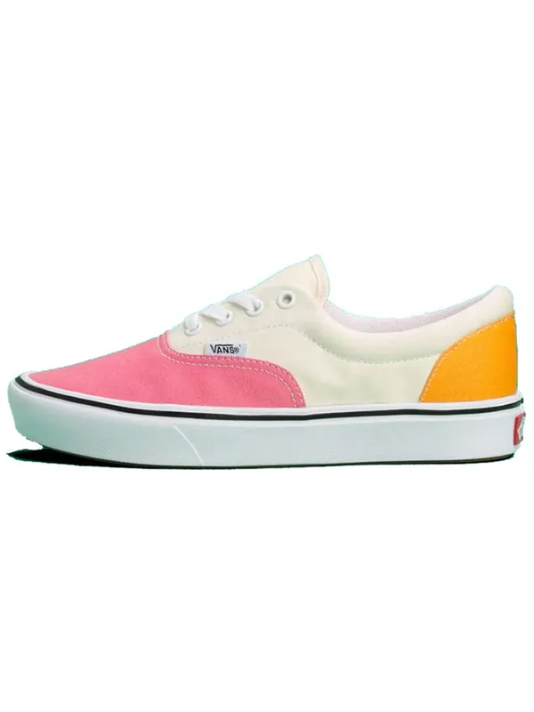 Кроссовки ua comfycush era (canvas) 'pink white yellow' Vans — изображение 2 из 4, розовый/белый/желтый
