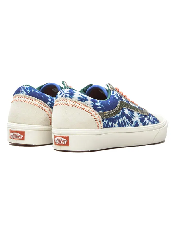 Кроссовки comfycush old skool tie-dye 'blue white' Vans — изображение 3 из 4, синий/белый