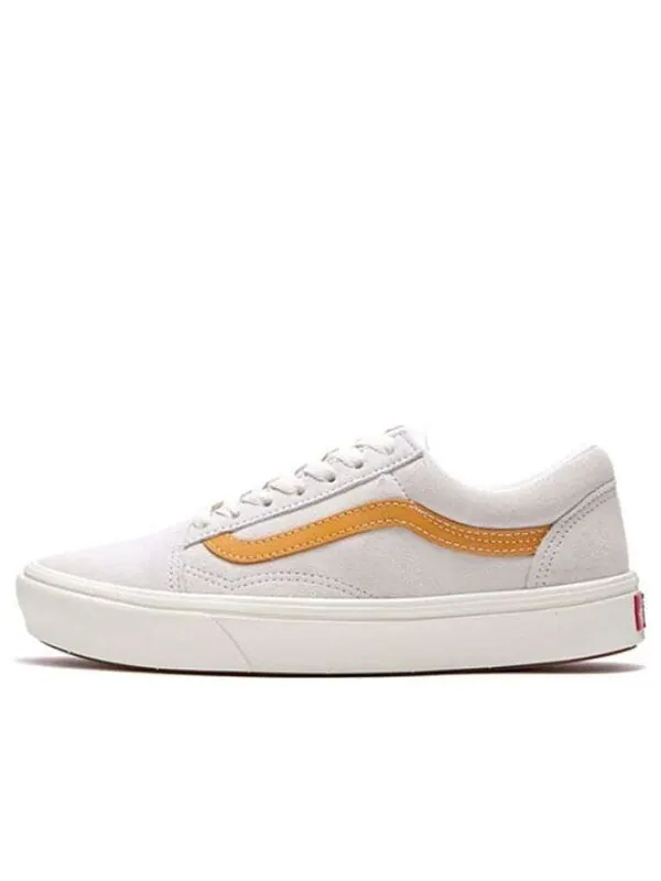Кроссовки comfycush old skool low tops casual skateboarding shoes gray orange Vans — изображение 1 из 4, серый/оранжевый