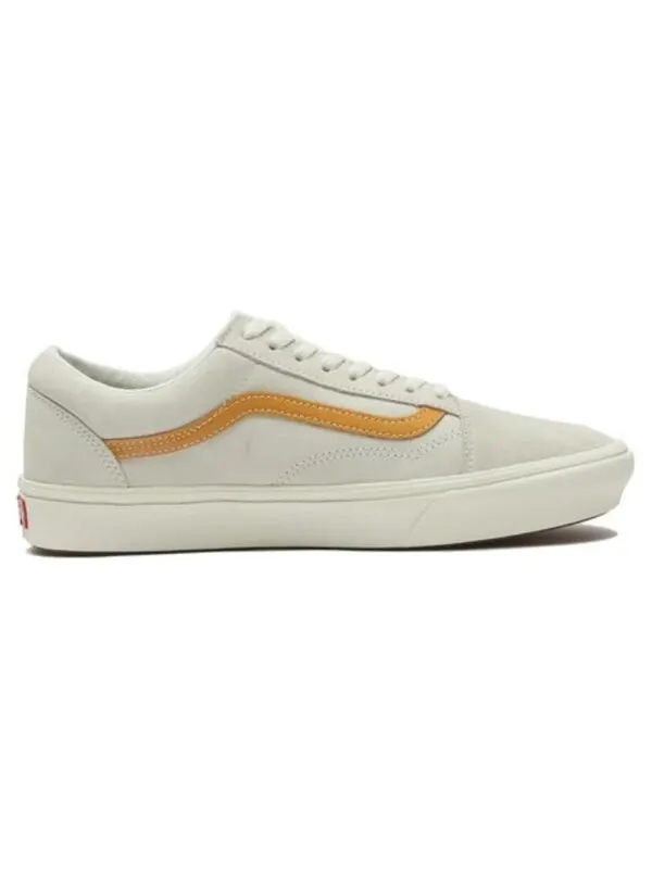 Кроссовки comfycush old skool low tops casual skateboarding shoes gray orange Vans — изображение 2 из 4, серый/оранжевый