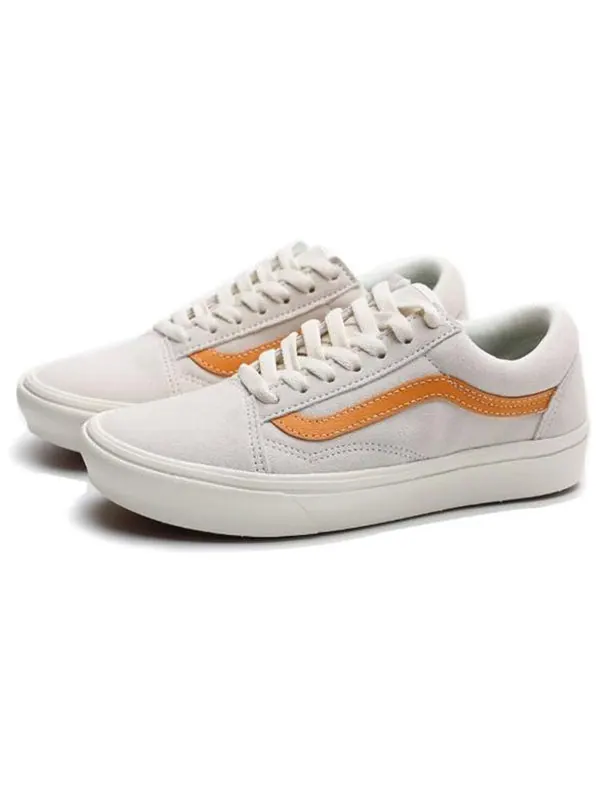 Кроссовки comfycush old skool low tops casual skateboarding shoes gray orange Vans — изображение 4 из 4, серый/оранжевый