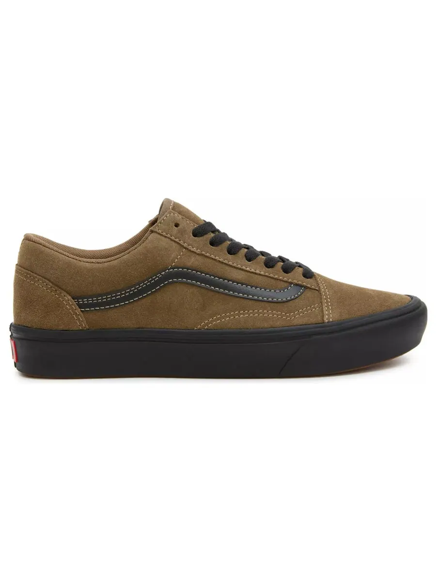 Кроссовки Vans Old Skool Comfycush Suede 'Brown' — изображение 2 из 4, коричневый
