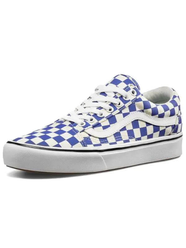 Кроссовки old skool comfycush 'checker - lapis blue' Vans — изображение 2 из 4, синий/белый