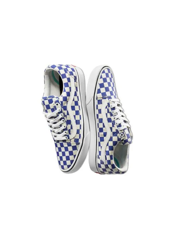 Кроссовки old skool comfycush 'checker - lapis blue' Vans — изображение 3 из 4, синий/белый